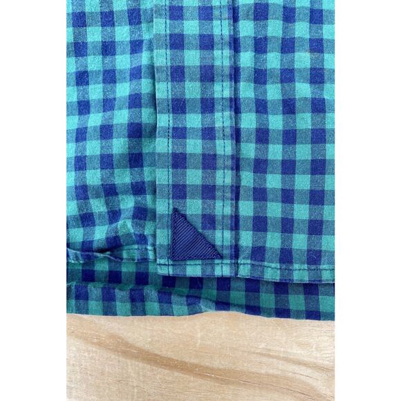 UNTUCKIT Short Sleeve Button Up Shirt Pen-Strip Cotton Men’s Green SIZE LARGE - Picture 3 of 9